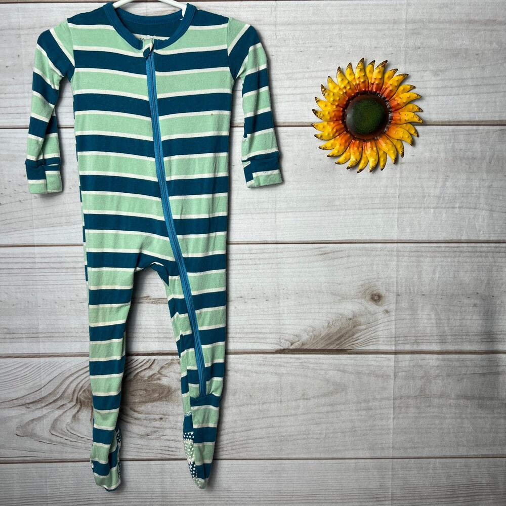 kickee zip bamboo footie‎ 9-12M